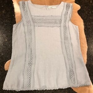 4/$25 Hazel Sleeveless top w/ embellishments S